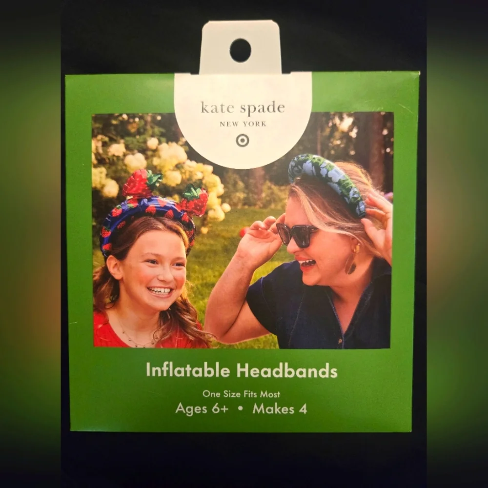 NIP Kate Spade New York x Target Limited Edition Inflatable Headbands